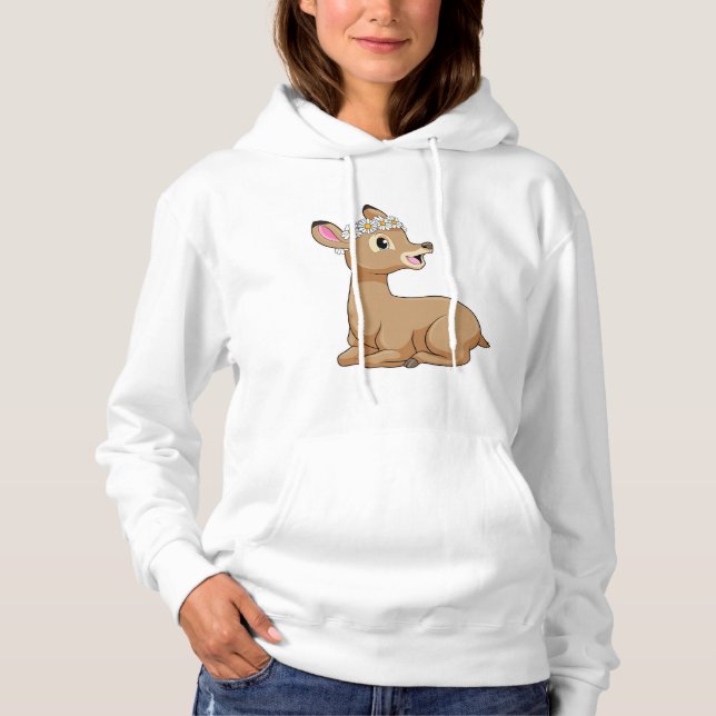 Camiseta Veado com Daisy Flower (Frente)