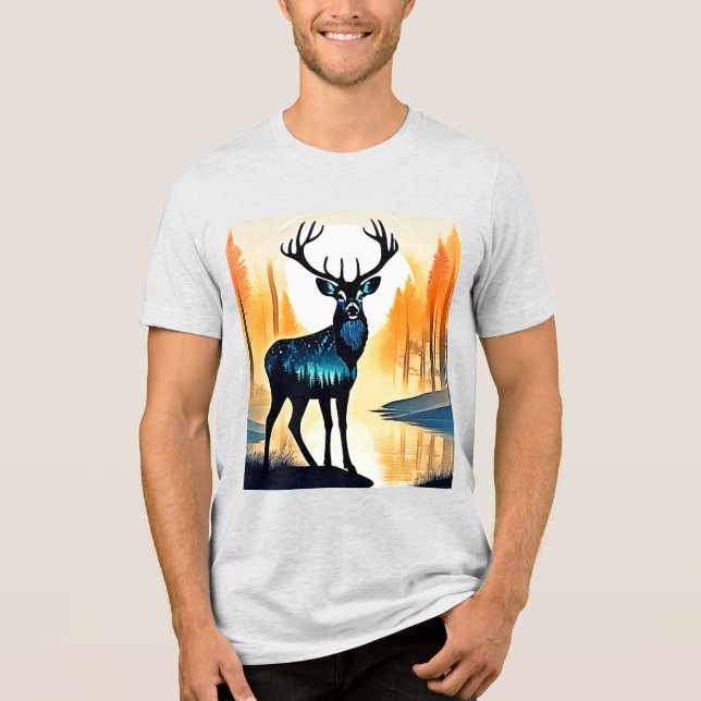 Camiseta Veado da Floresta Mística (Frente)