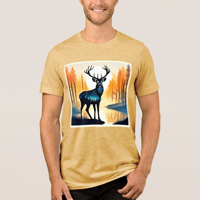 Camiseta Veado da Floresta Mística (Frente)