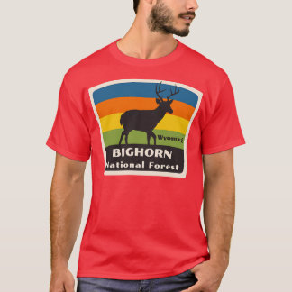 Camiseta Veado de Roaming no Wyoming, National Forest Wyomi