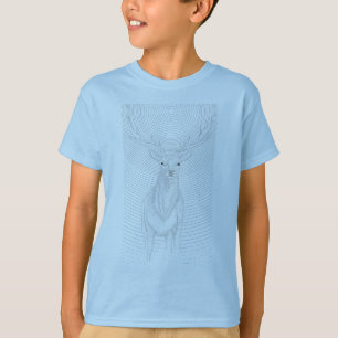 Camiseta Veado debaixo do céu noturno