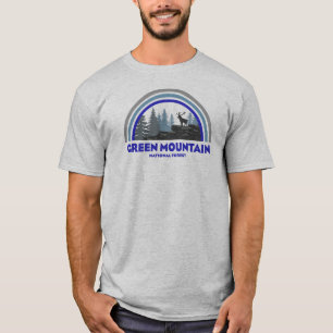 Camiseta Veado do Arco-Íris da Floresta Nacional da Montanh