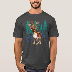 Camiseta Veado e Árvores