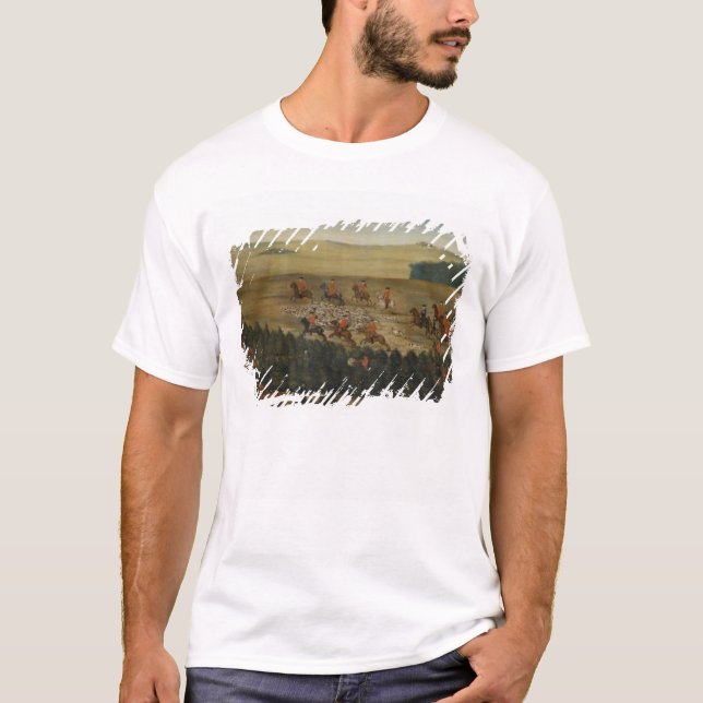 Camiseta Veado-hunting com Frederick William mim de Prússia (Frente)