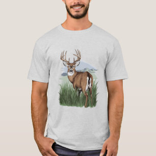 Camiseta Veado no Mato, Veado Detalhado, Veado Orgulhoso