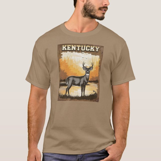 Camiseta VeadoDeCaudaBrancaDeKentucky (Frente)
