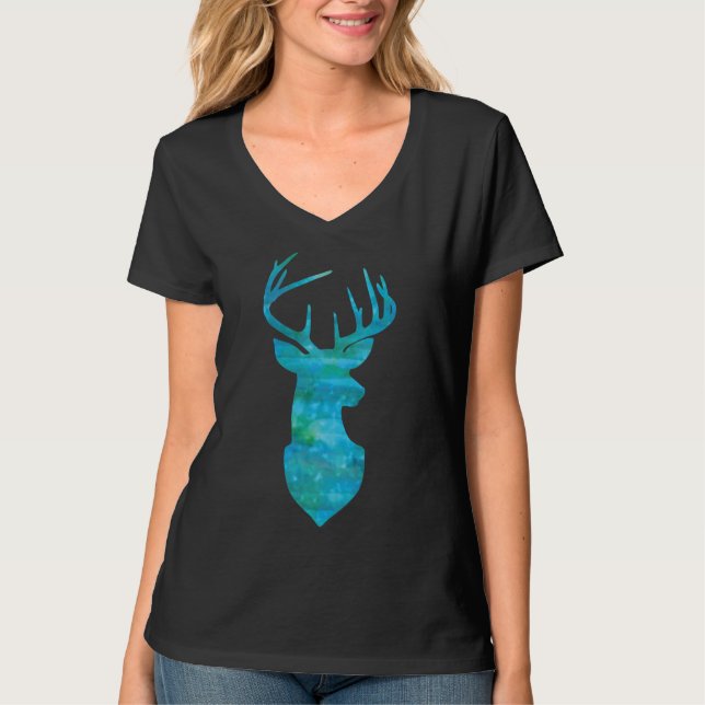 Camiseta Vedante Verde Azul De Cores Aquáticas (Frente)