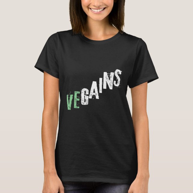 Camiseta Vegains Gym Inspirou Malhação Vegan (Frente)