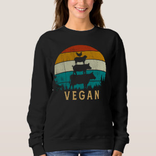 Camiseta Vegan 80s Estilo retrô Vintage Cabra de Vaca Hen P