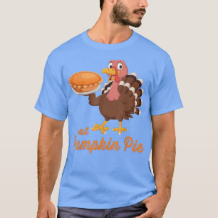 Camiseta Vegan Ação de Graças A Turquia Comeu Pumpkin Pie D