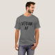 Camiseta Vegan AF Cinzas Escuras Engraçadas (Frente Completa)