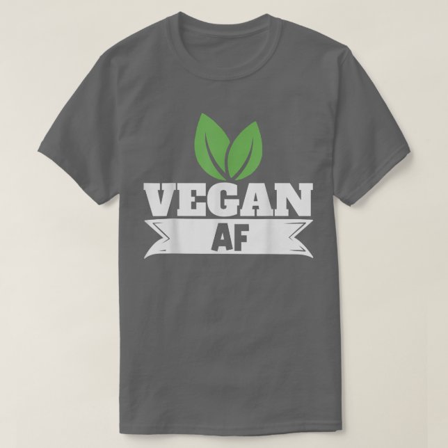 Camiseta Vegan AF Vegetal Dieta Baseada em Plantas (Frente do Design)