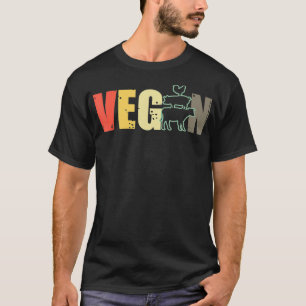 Camiseta Vegan Amante de os animais Vegetarian Foodie Veget