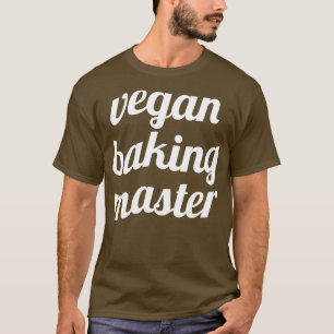 Camiseta Vegan baking master engraçado baking vegan