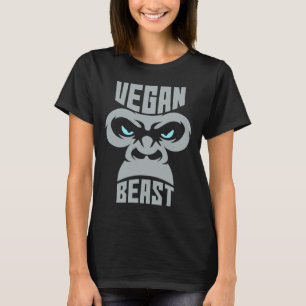 Camiseta Vegan Beast Workout Muscle Gorilla Gym Bodybuildin