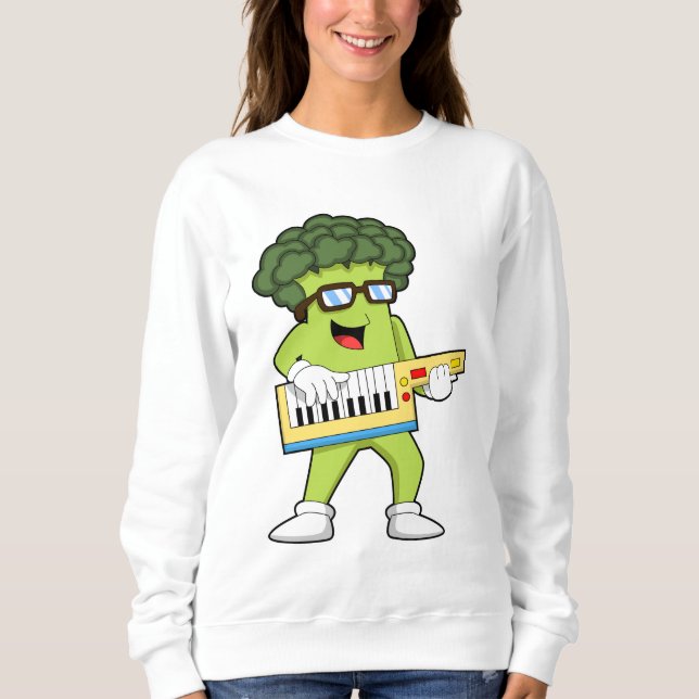 Camiseta Vegan Broccoli em Música com Violão (Frente)