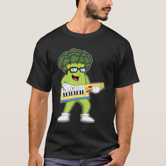 Camiseta Vegan Broccoli em Música com Violão (Frente)