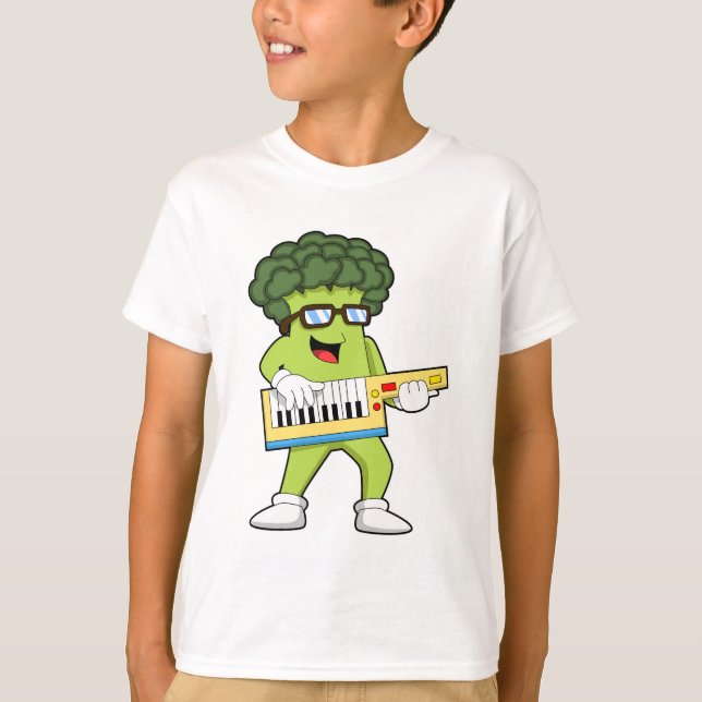 Camiseta Vegan Broccoli em Música com Violão (Frente)