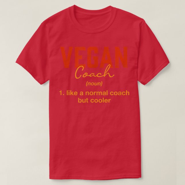 Camiseta Vegan Coach Definition Funny Plant Based Diet Humo (Frente do Design)