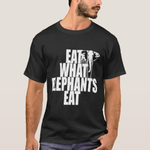 Camiseta Vegan Come What Elephants Come Vegetarian Animal L
