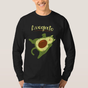 Camiseta Vegan Comida Avogato Doméstico Gato Gatinho Pet Pa