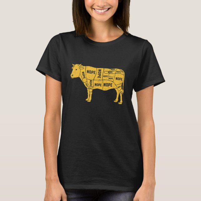 Camiseta Vegan Cow Anti Animal Cruelty Animal Rights (Frente)