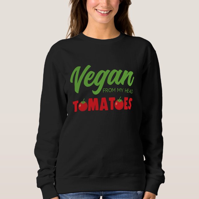 Camiseta Vegan Da Minha Cabeça Tomates Comidas Orgânicas Ve (Frente)