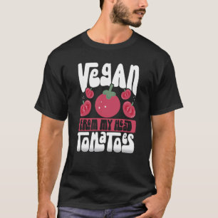 Camiseta Vegan Da Minha Cabeça Tomates Veganismo