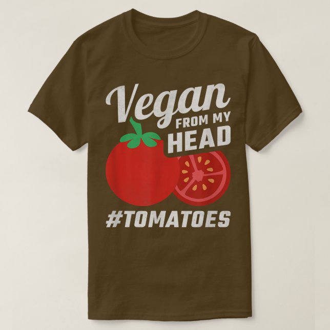 Camiseta Vegan De Meus Tomates Cabeças (Frente do Design)