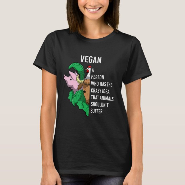 Camiseta Vegan Definition Quote Animals Shouldn T Suffer Ve (Frente)