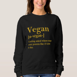Camiseta Vegan Definition Vegetarian Memória Para Mulheres 