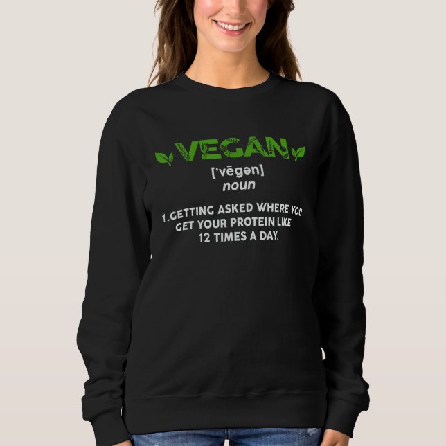 Camiseta Vegan Definition Vegitarian Gym Meal Health Fitnes (Frente)