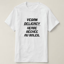Camiseta Vegan Delicacy, relva seca ao sol