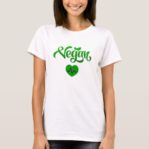Camiseta Vegan Diet Heart Health and Eco-Friendly Living