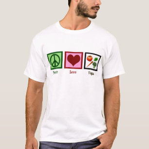 Camiseta Vegan do amor da paz