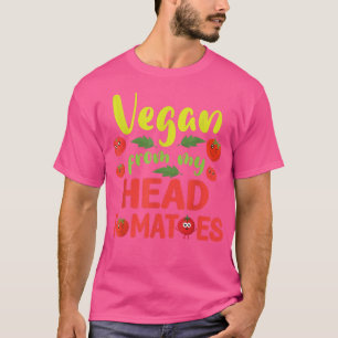 Camiseta Vegan Do Meu Cabeça Tomates Feliz Dia Vegetal D