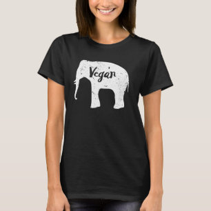 Camiseta Vegan Elephant Lover Herbivore Plant Based Animal