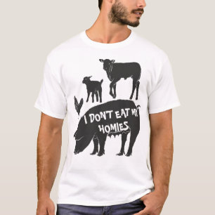Camiseta Vegan Eu não como minhas casas