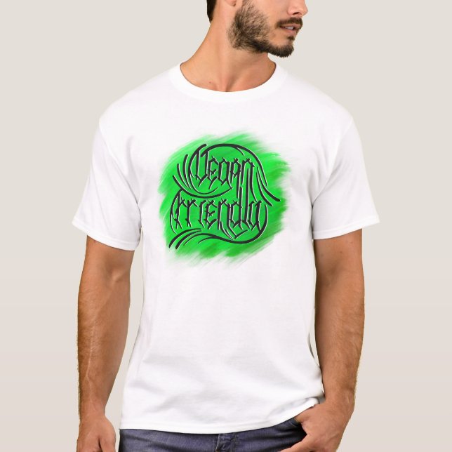 Camiseta Vegan Friendly Lettering (Frente)