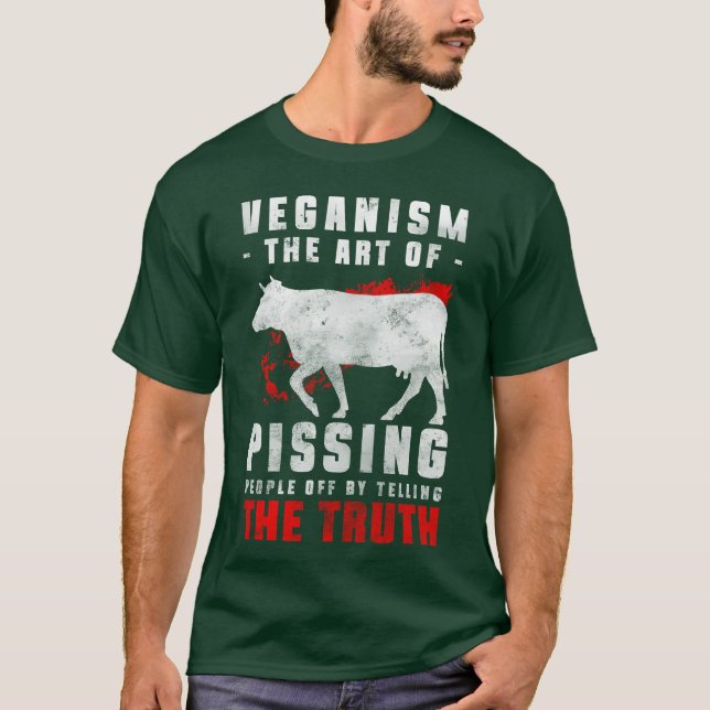 Camiseta Vegan Lifestyle Attitude Food funny (Frente)