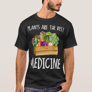 Camiseta Vegan Lover Plants Are Best Medicine Whole Food Pl