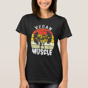 Camiseta Vegan Muscle Fisiculturista Halterofilista Vegan 