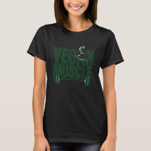 Camiseta Vegan Muscle Vestuário de Treino de Academia à Bas