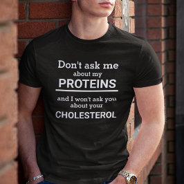 Camiseta Vegan não me pergunte sobre minha proteína persona