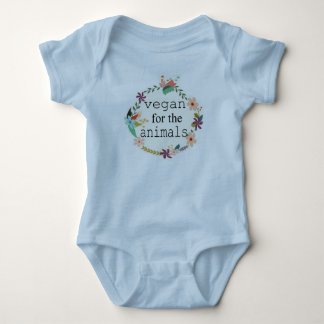 Camiseta Vegan para a veste do design floral dos animais