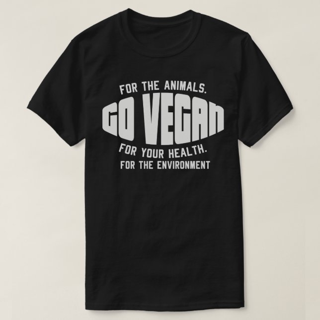 Camiseta Vegan Para Os Animais (Frente do Design)