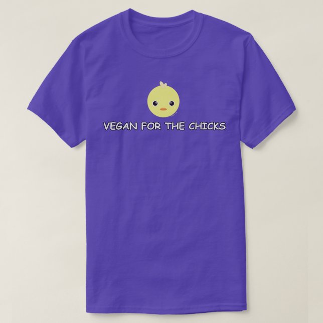 Camiseta Vegan para os pintinhos 1 (Frente do Design)