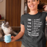 Camiseta Vegan Para Tudo Dieta Baseada Em Plantas<br><div class="desc">Este design foi criado através da arte digital. Você pode mudar o estilo desta camisa escolhendo Mais > sob a opção de estilo. Ele pode ser personalizado na área fornecida ou personalizada escolhendo o clique para personalizar a opção e alterar o nome, as iniciais ou as palavras. Você também pode...</div>