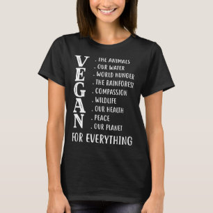 Camiseta Vegan para tudo vegetariano