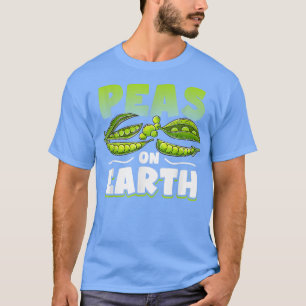 Camiseta Vegan Peas na Terra Vegan Vegetariano Engraçado pa